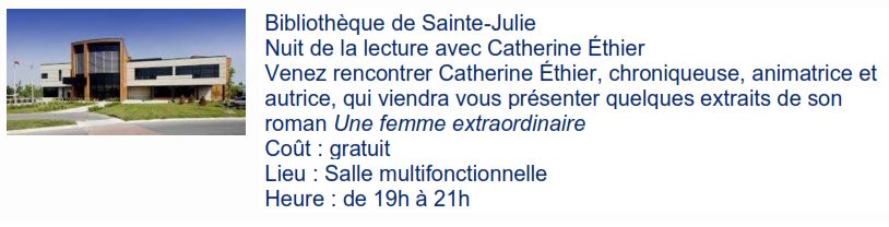 bibliothèque Catherine Ethier